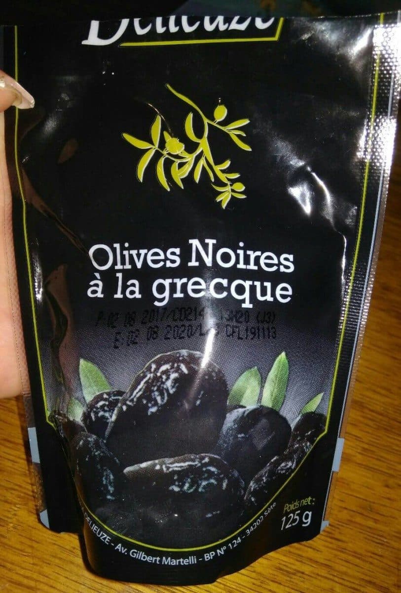 Open Food Facts Olives noires à la grecque packshot