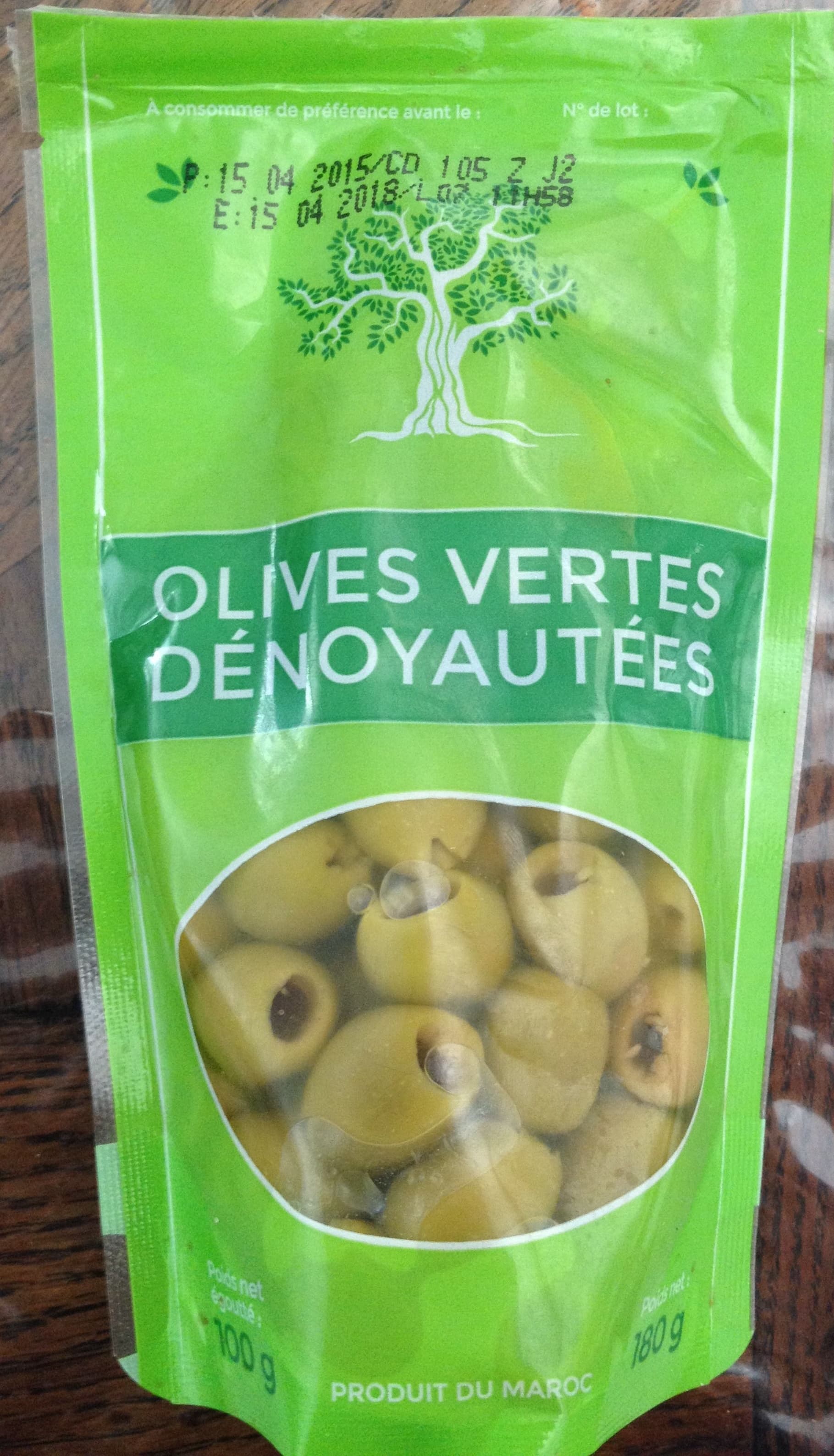 Delieuze Olives vertes dénoyautées packshot
