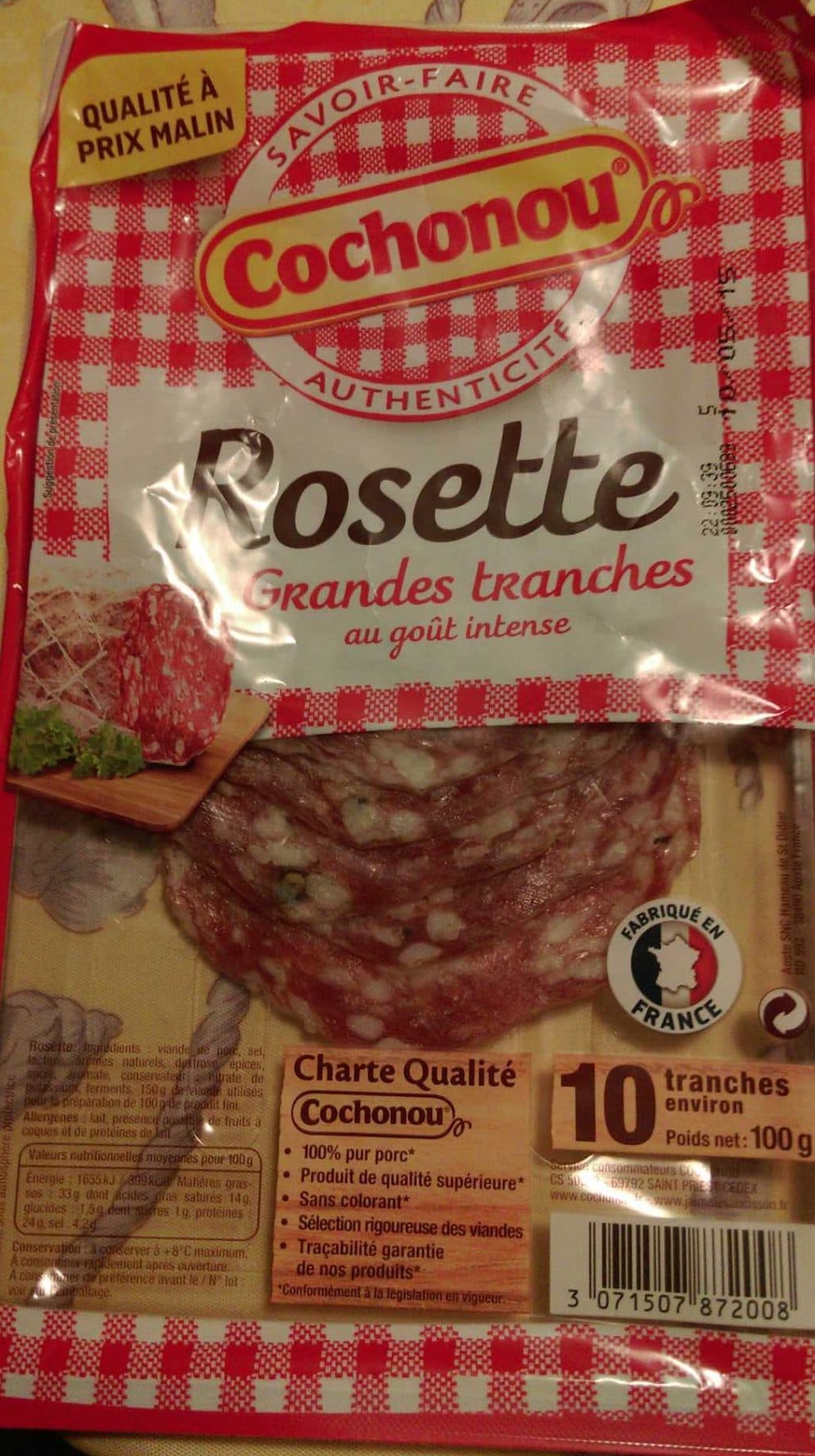 Cochonou Rosette Grandes tranches au goût intense packshot