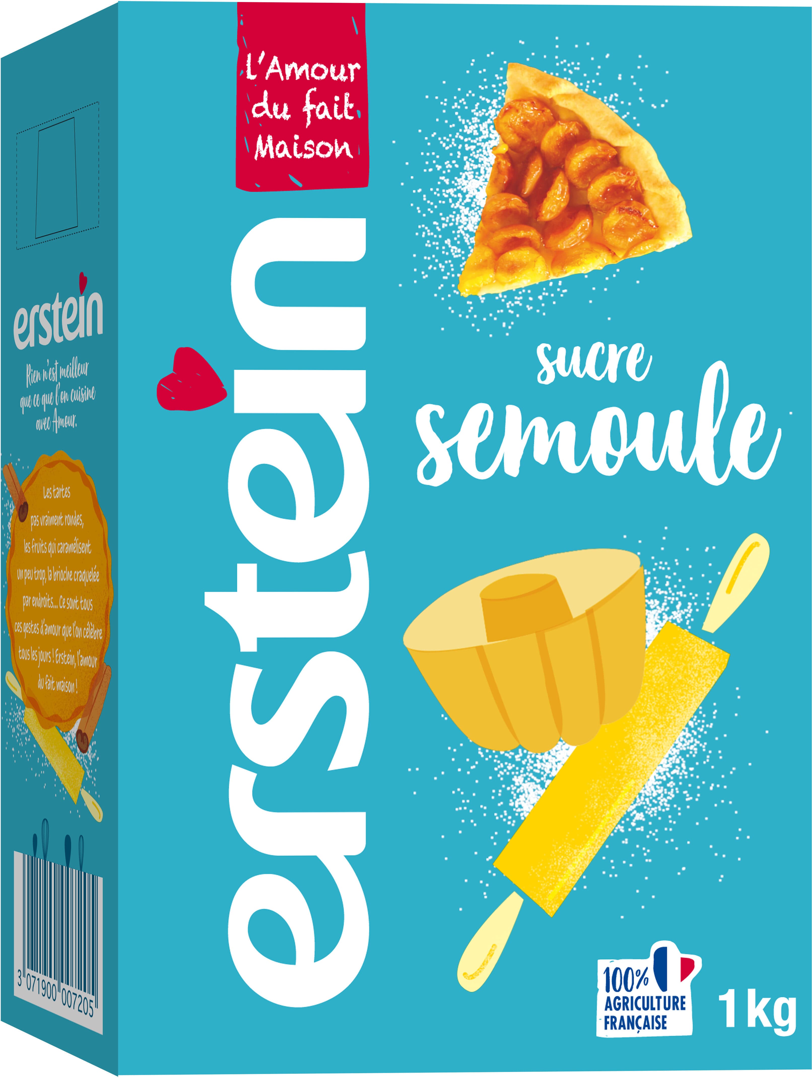 Erstein Erstein semoule fine etui 1kg - gamme courants packshot