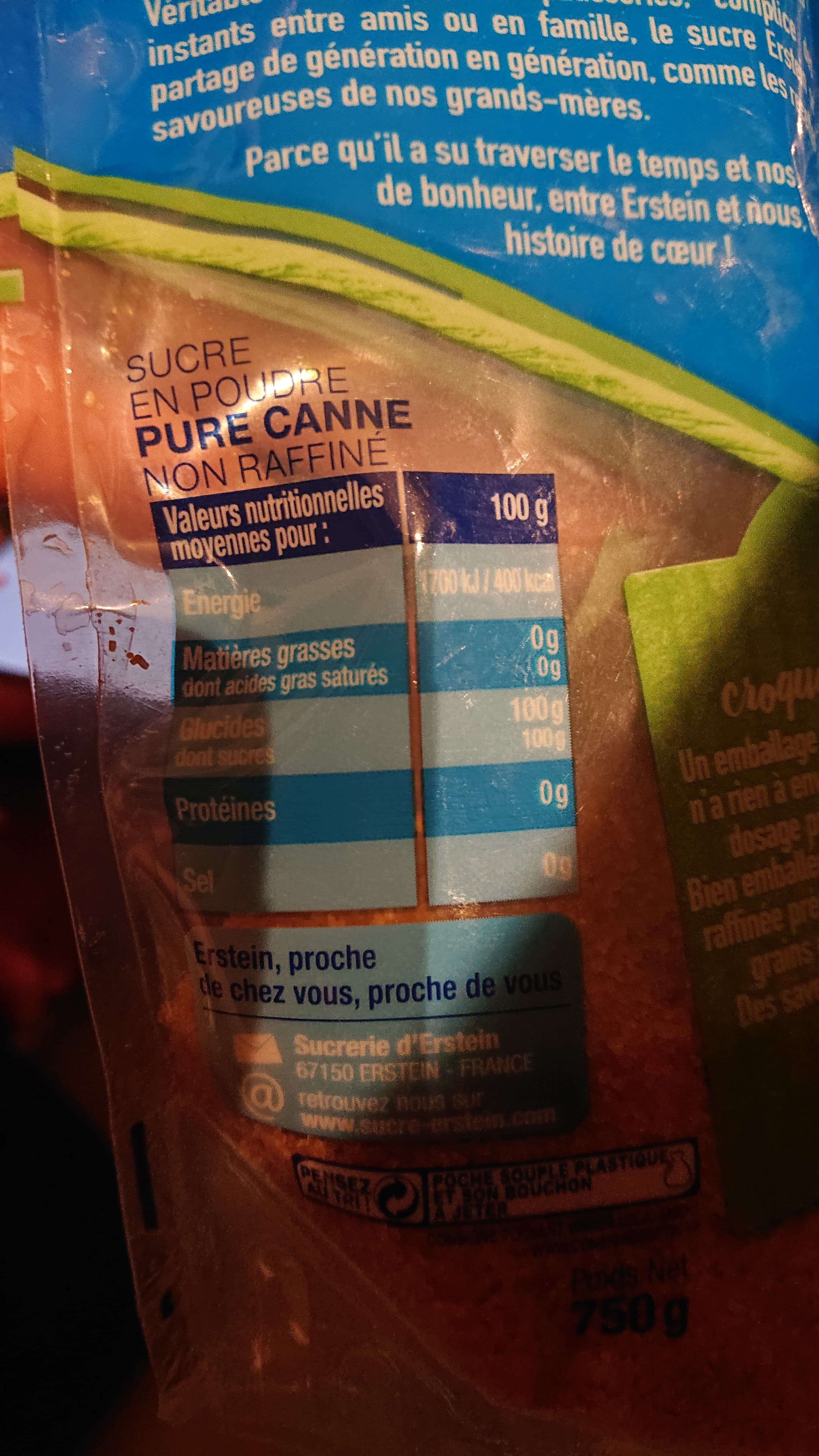 Erstein Erstein profil pack cassonade packshot