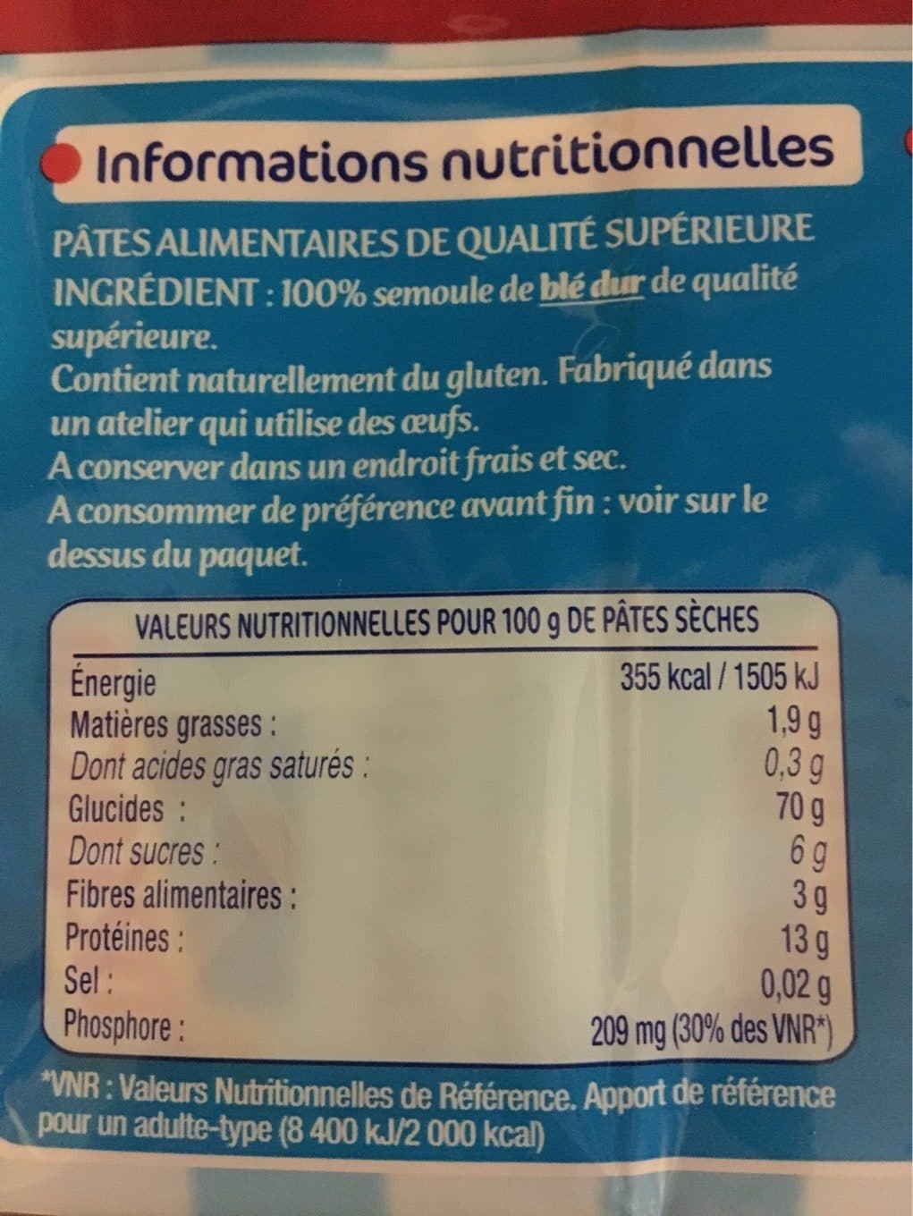 Lustucru Lustucru torsettes qualité supérieure packshot