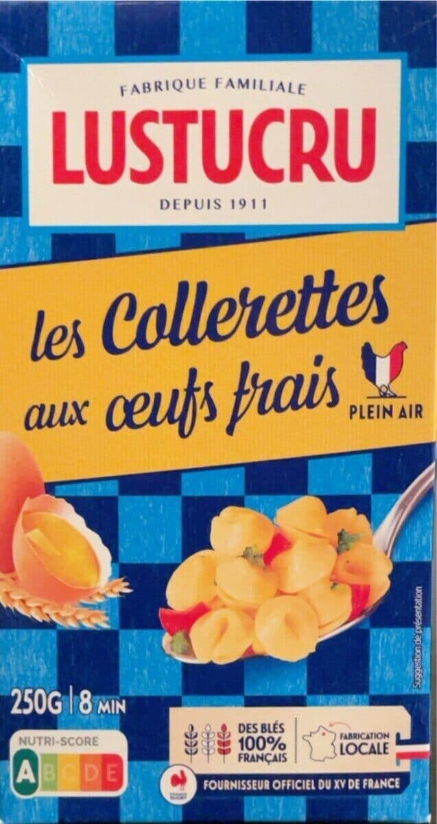 Lustucru Les Collerettes aux œufs frais packshot