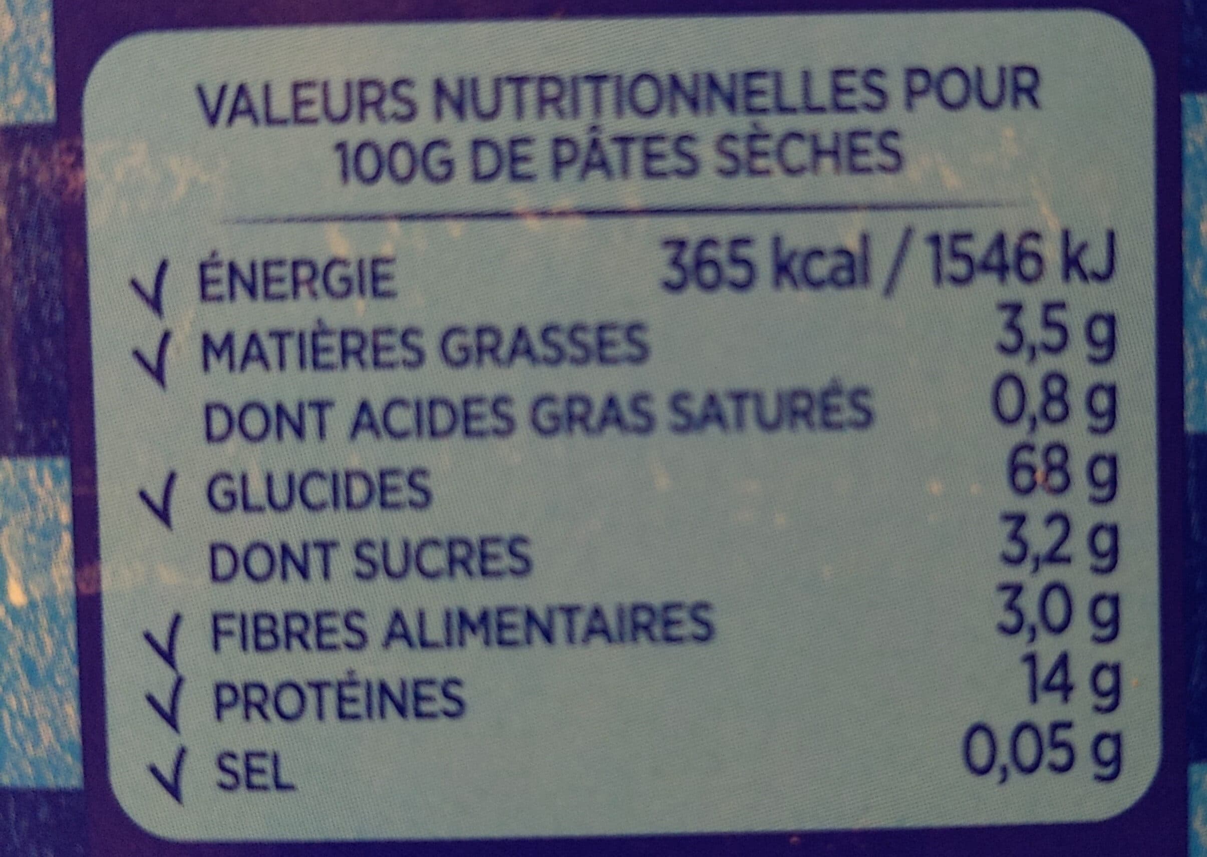 Lustucru Torsettes packshot