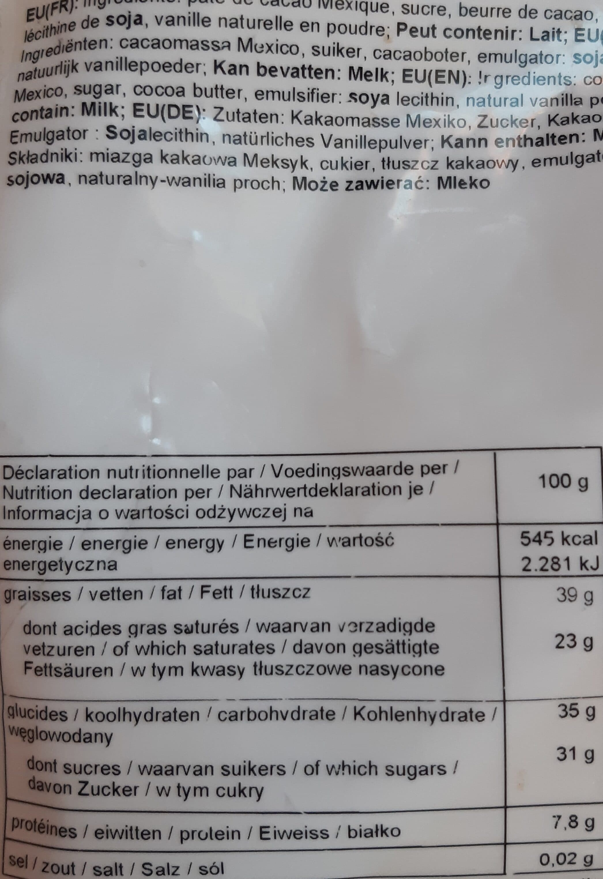 Cacao Barry Chocolat packshot