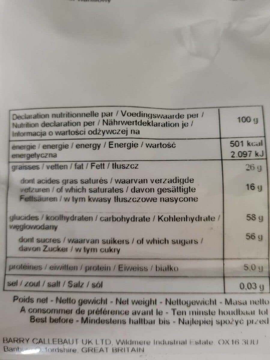 Cacao Barry Vermicelles fins packshot