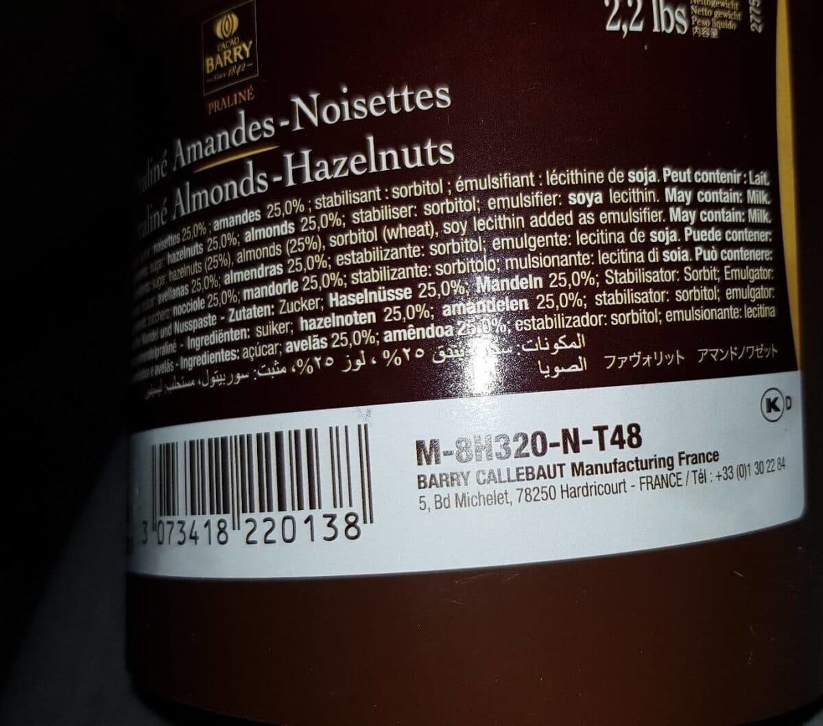 Cacao Barry Praliné amande noisette packshot