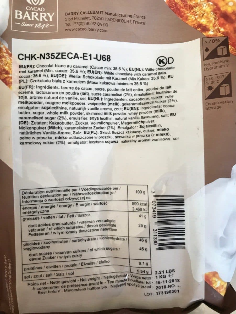 Cacao Barry Zephyr Caramel packshot