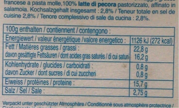Xetabel Weichkäse aus Schafmilch packshot