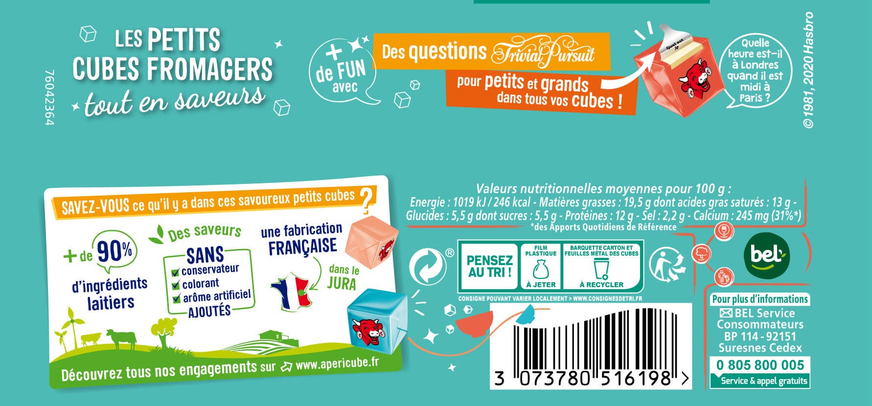 Apéricube Apéricube Recettes du Pêcheur 24C packshot