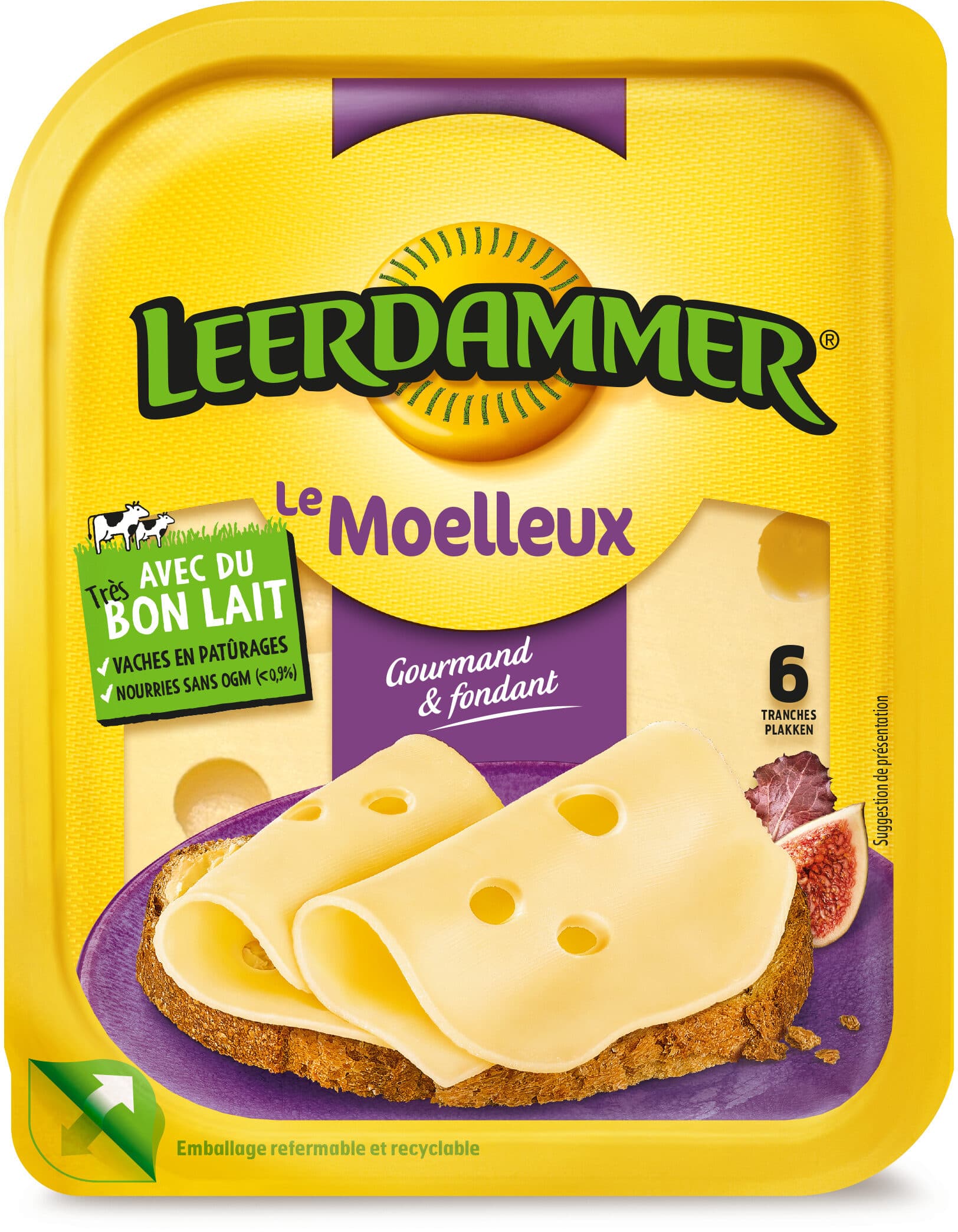 Bel Leerdammer Moelleux 6 tranches packshot