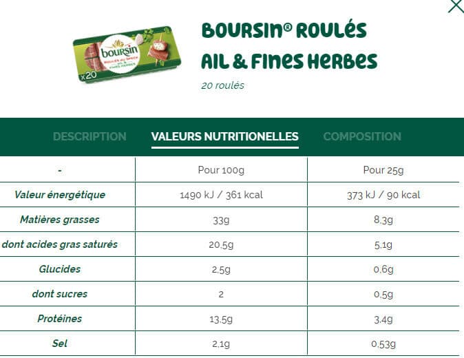 Bel Boursin® Apéritif Les roulés Jambon fumé Ail & Fines Herbes packshot
