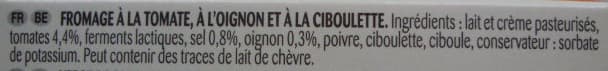 Bel Tomate, Oignon & Ciboulette (39,5 % MG) packshot