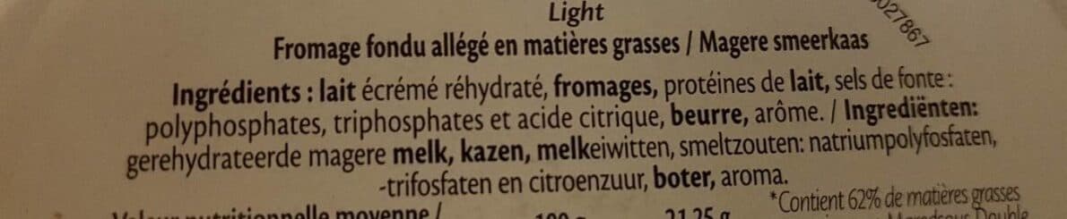 Maredsous Fromage Fondu Triangles Light 7% MG packshot