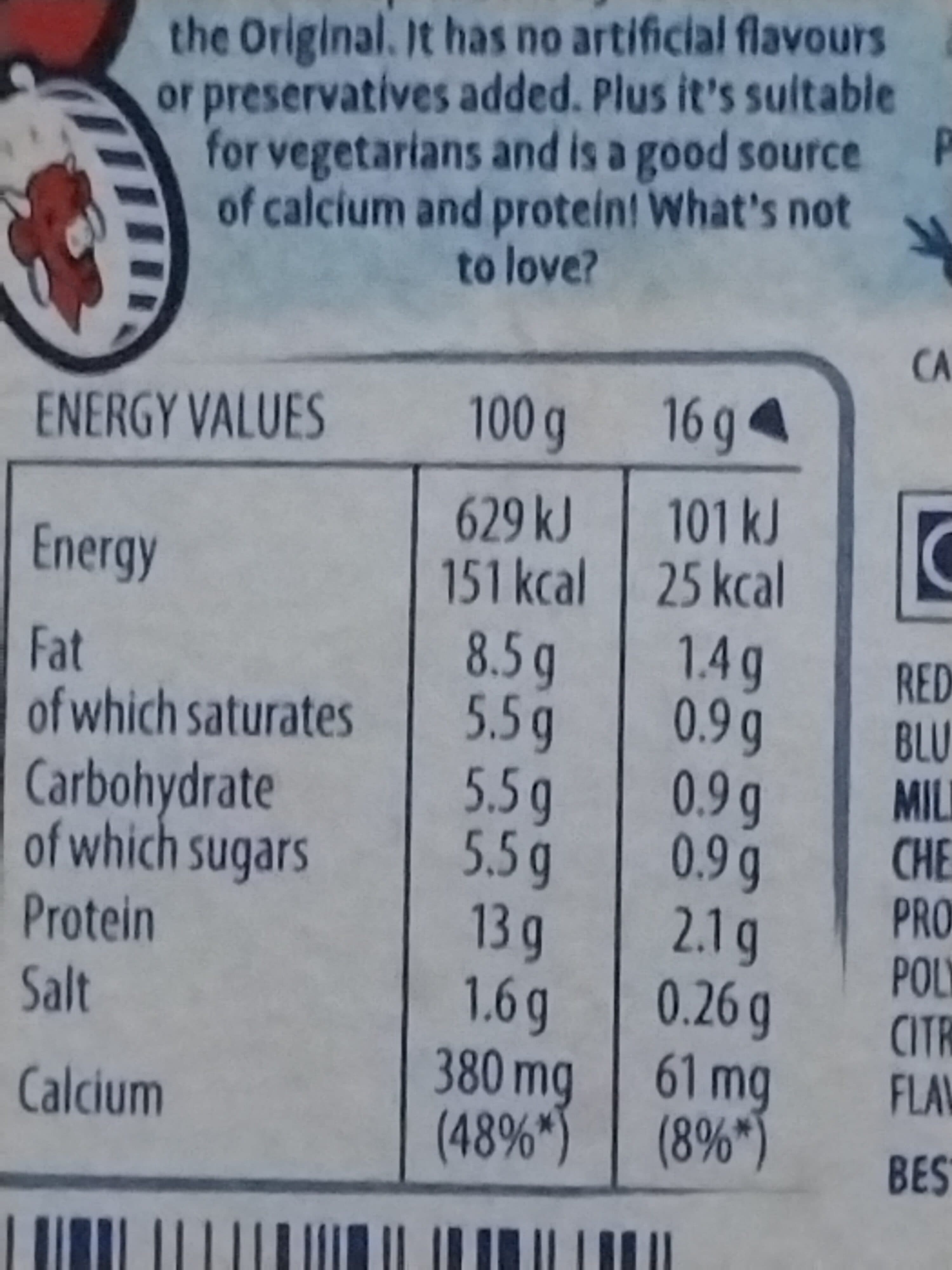 The Laughing Cow Light with Blue Cheese packshot