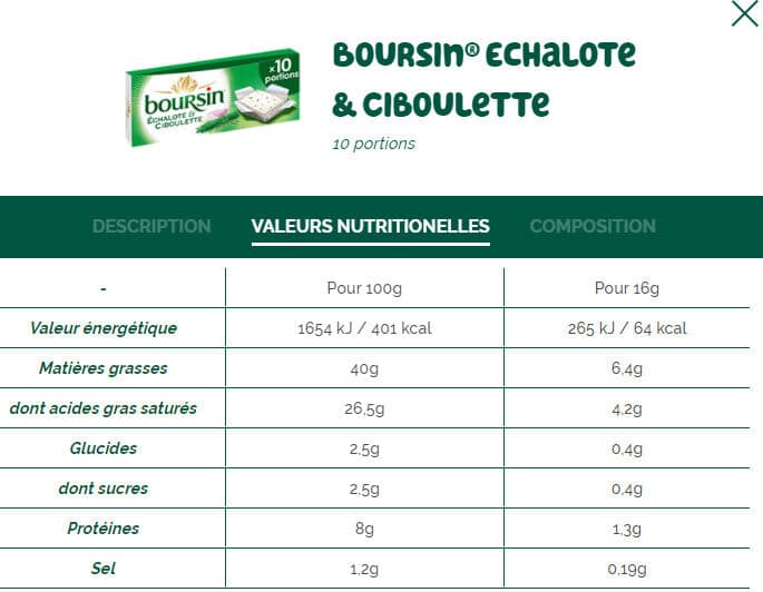 Bel Boursin® Echalote & Ciboulette Portion x10 packshot
