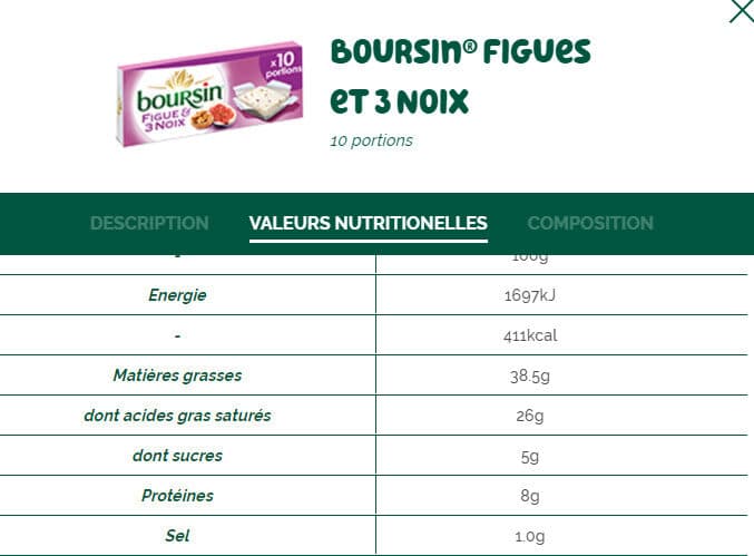 Bel Boursin® Figues et 3 Noix Portion x10 packshot