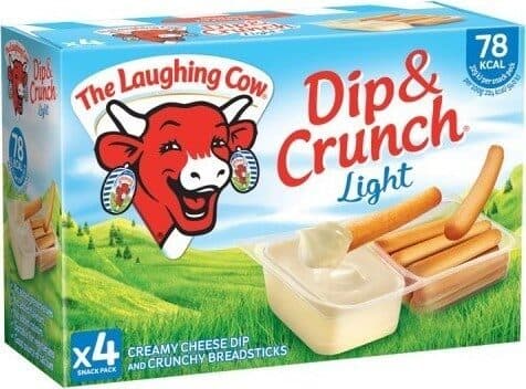 The Laughing Cow Cow Dip & Crunch Light Snack Cheese 4 x packshot