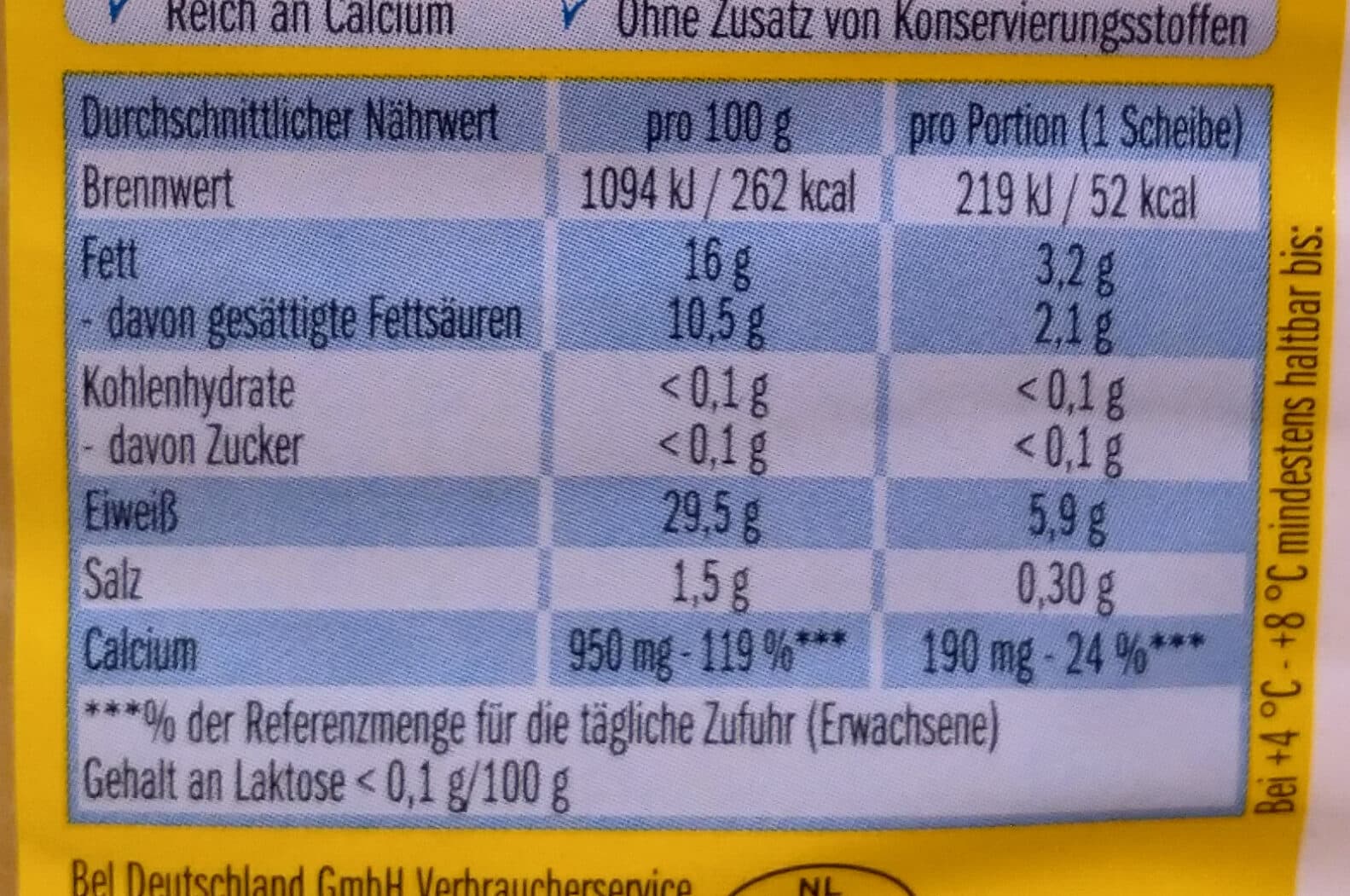 Bel Leerdammer Léger packshot