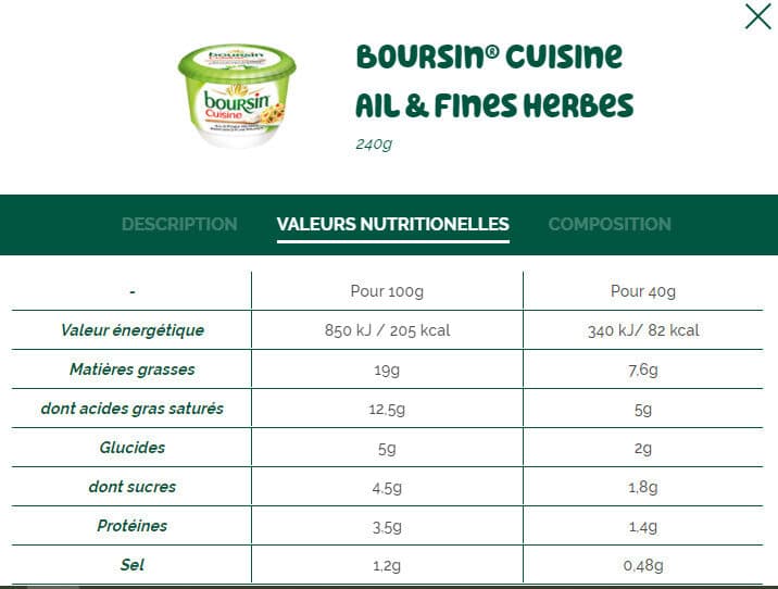 Bel Boursin® Cuisine Ail & Fines Herbes packshot