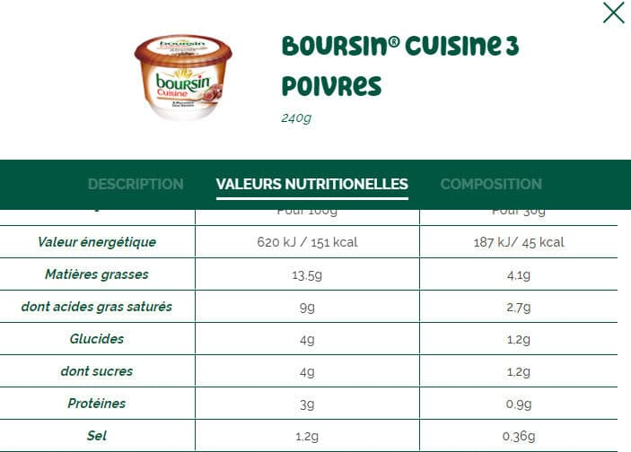 Bel Boursin® Cuisine 3 Poivres packshot