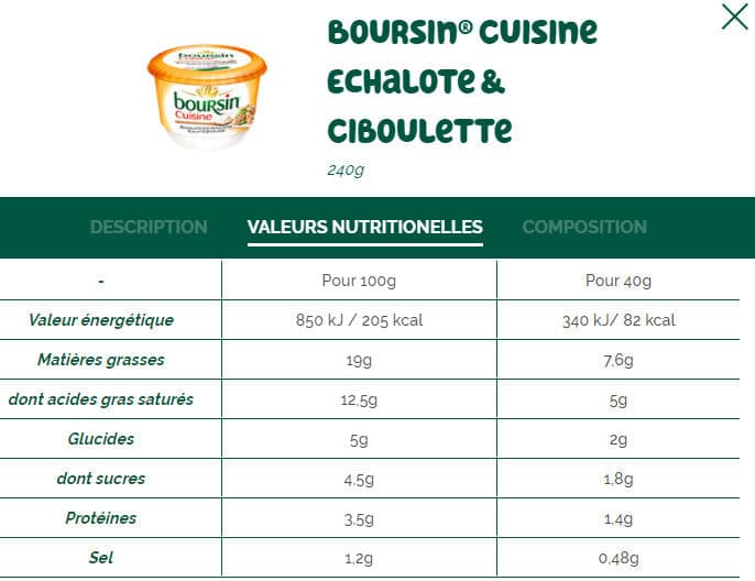 Bel Boursin® Cuisine Echalote & Ciboulette packshot