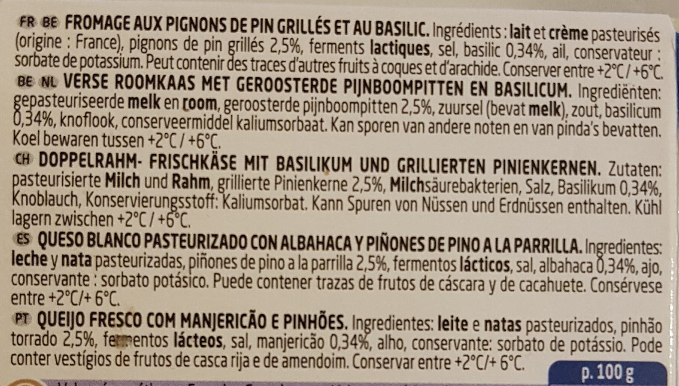 Boursin Boursin® Basilic & Pignons de Pin packshot