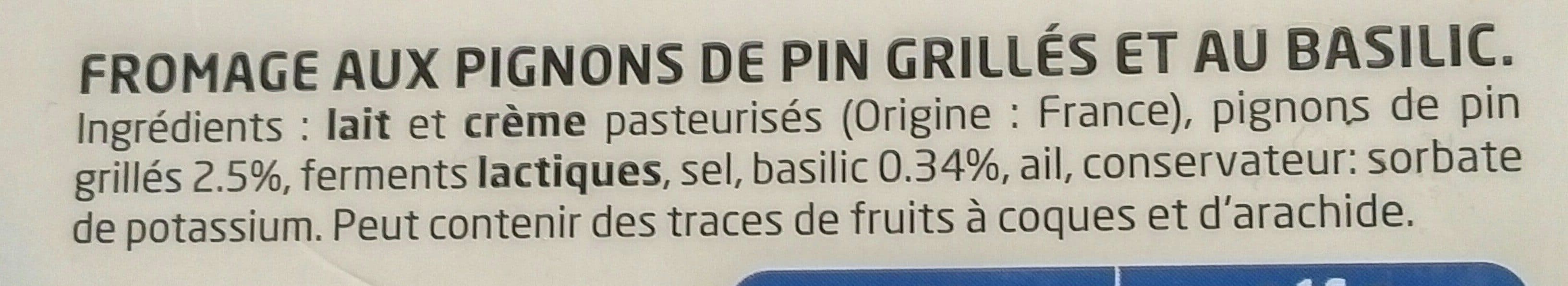 Boursin Fromage basilic & pignons de pin 10 x 16 g packshot