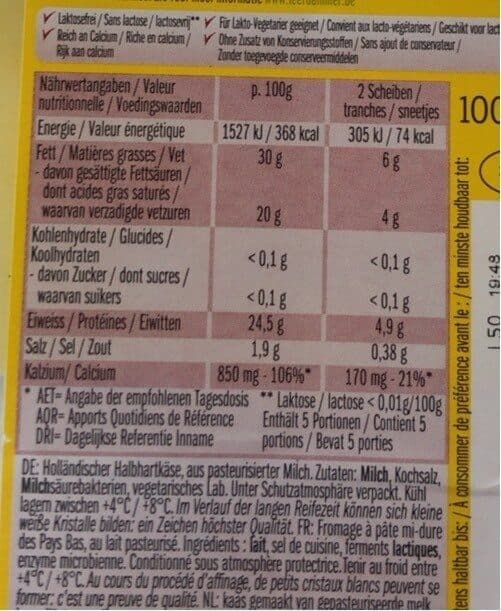 Leerdammer Leerdammer Finesse Cara. tr. 100 packshot
