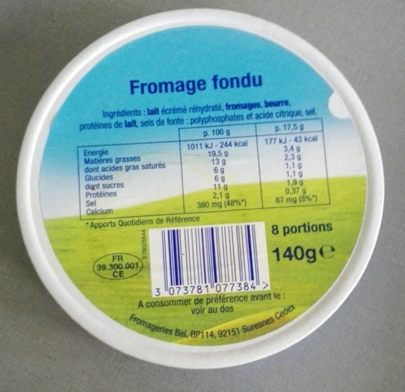 Inconnue Fromage fondu packshot
