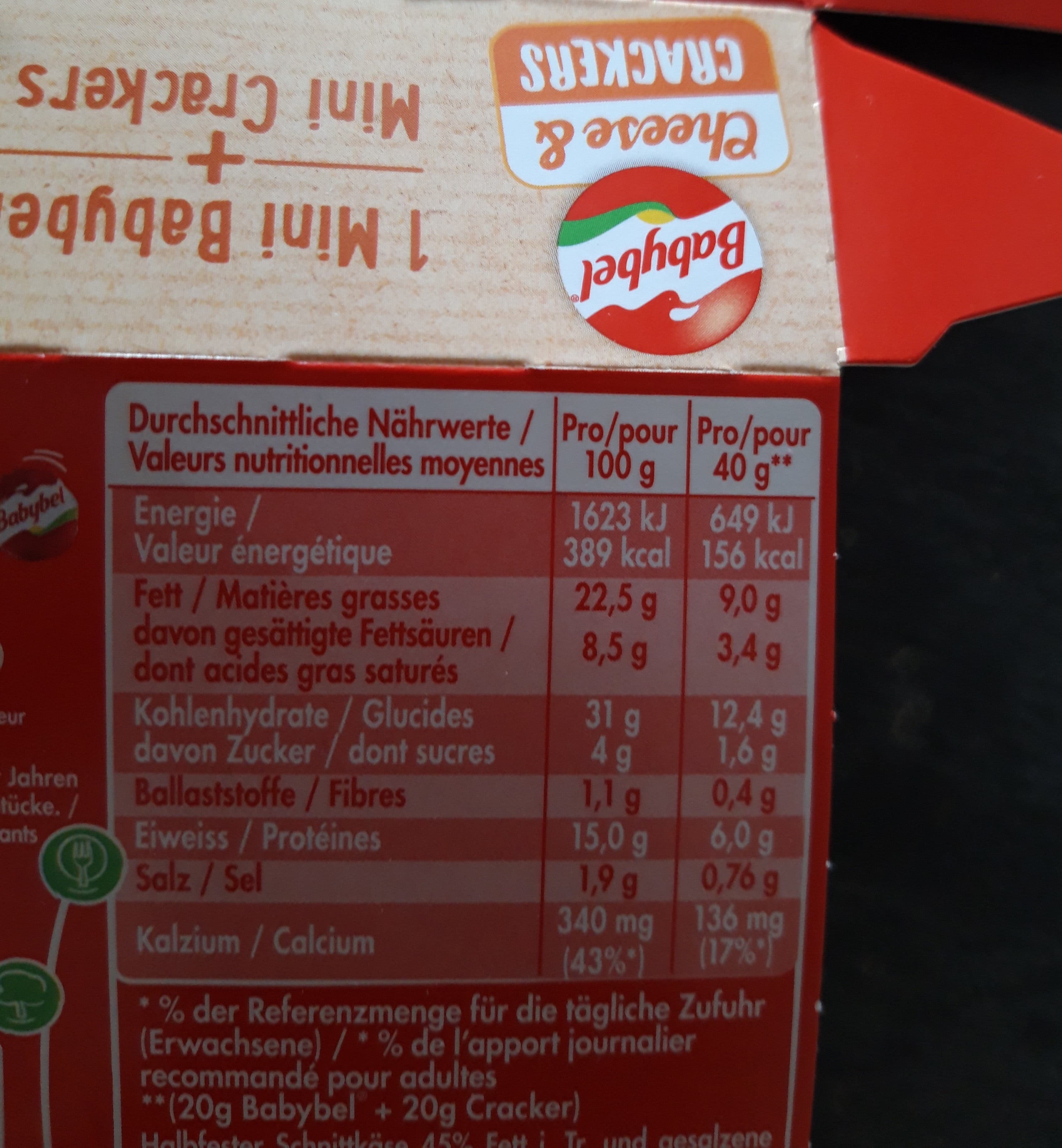 Babybel Babybel Cheese & Crackers packshot