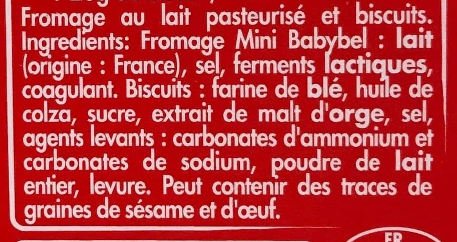 Babybel Cheese & crackers Babybel packshot