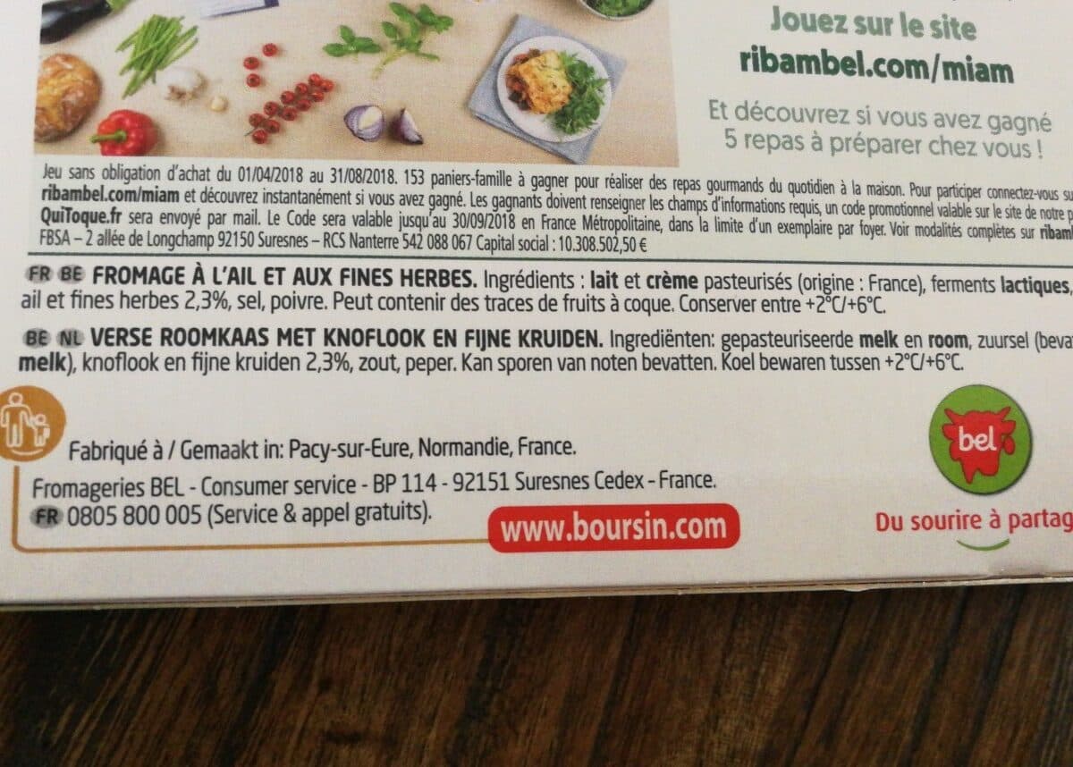 Boursin Boursin Ail & Fines Herbes packshot