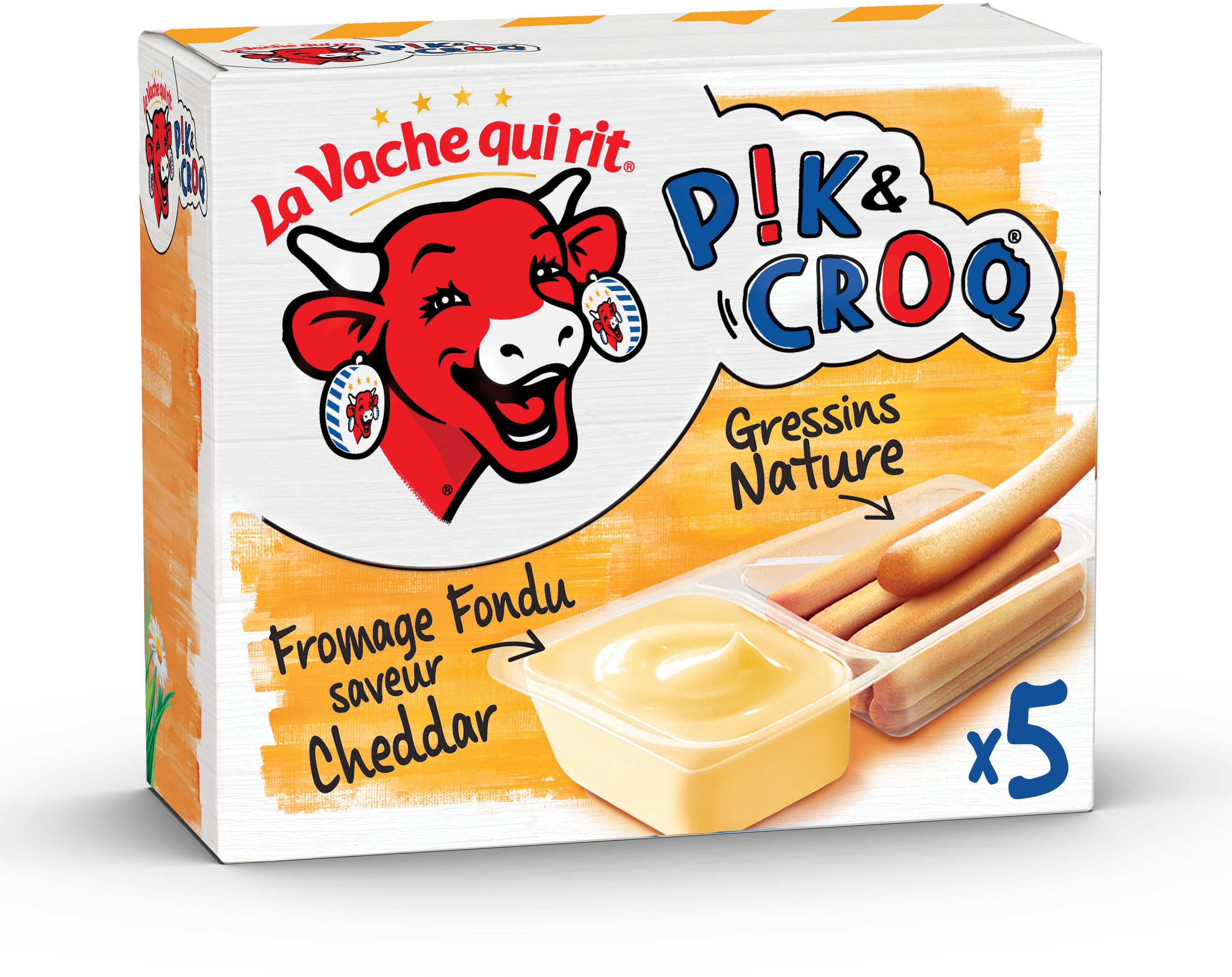 La vache qui rit Pik&Croq cheddar 5B packshot