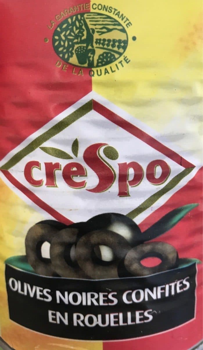 Crespo Olives noires confites en rouelles packshot