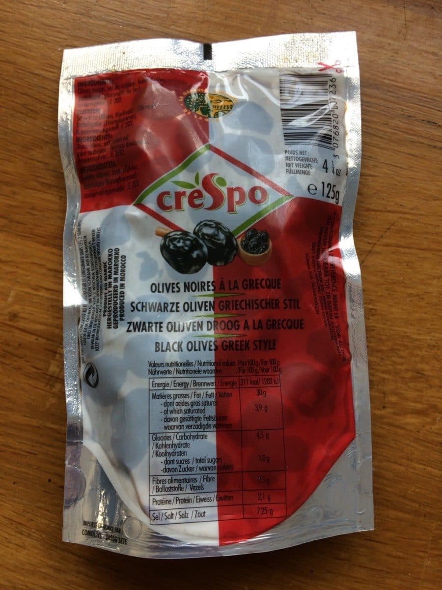 CRESPO Olives noires à la grecque packshot
