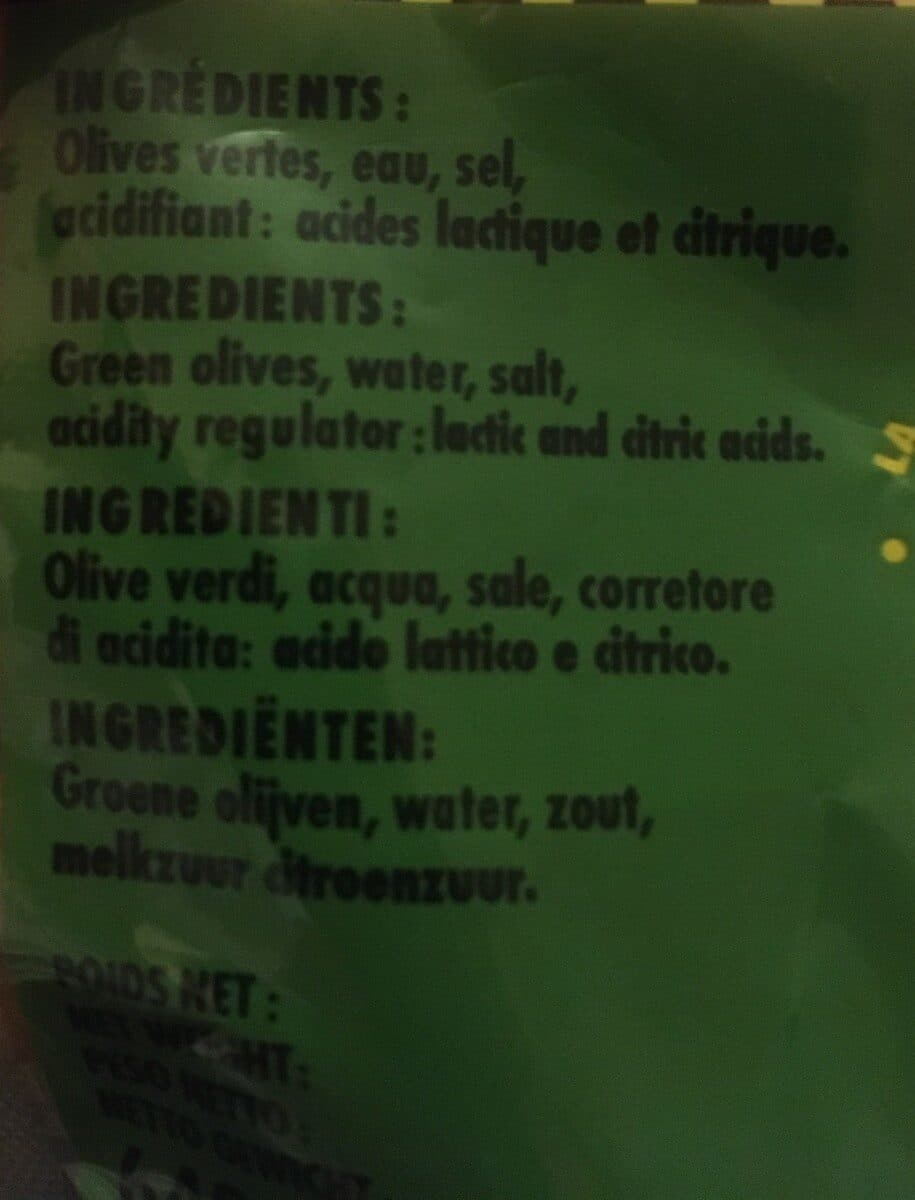 Crespo Olives vertes entières en saumure packshot