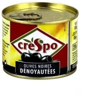 Crespo Olives noires confites dénoyautées packshot