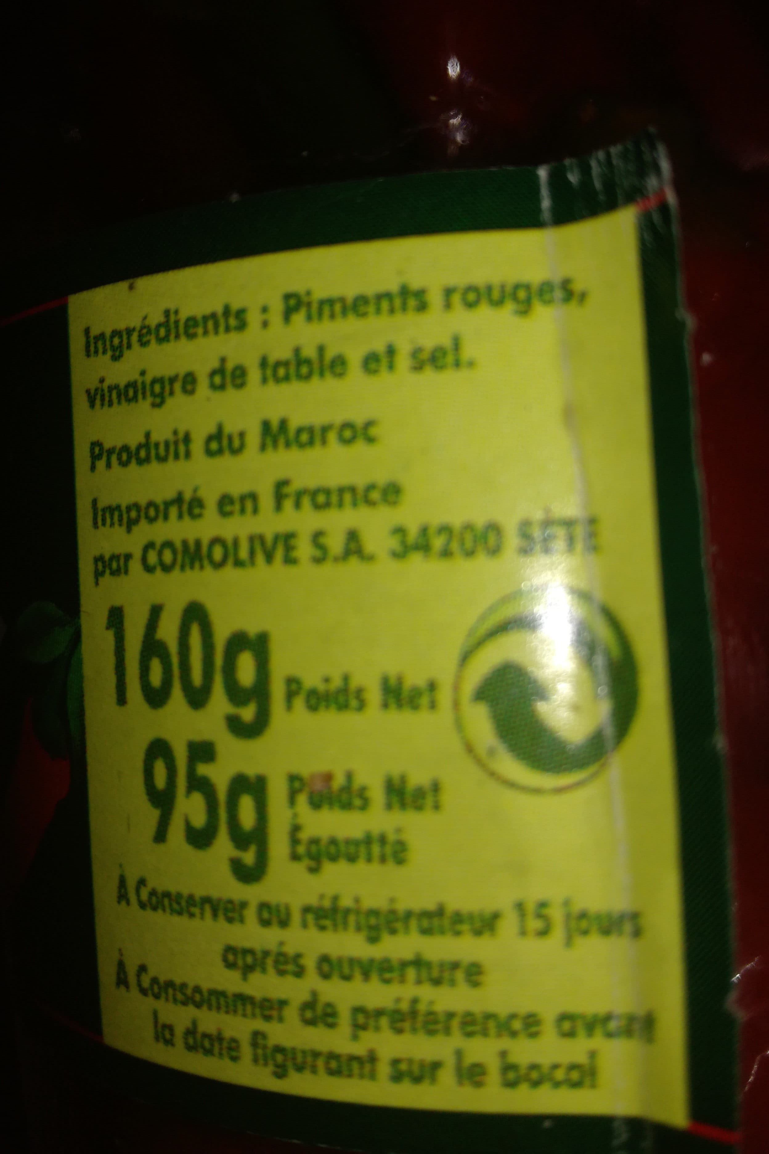Crespo Piments rouges forts au vinaigre packshot