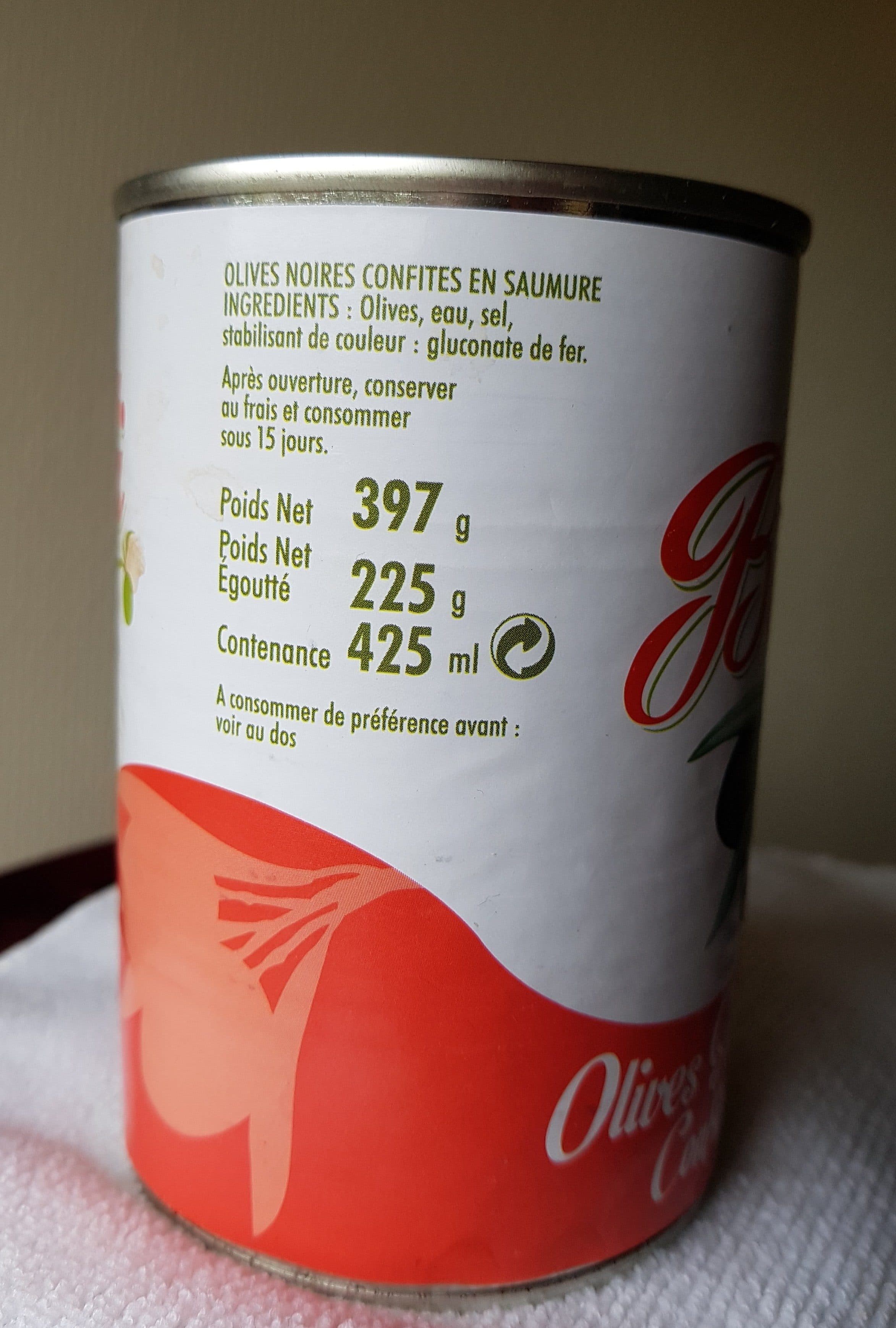 Beldi Olives noires entières packshot