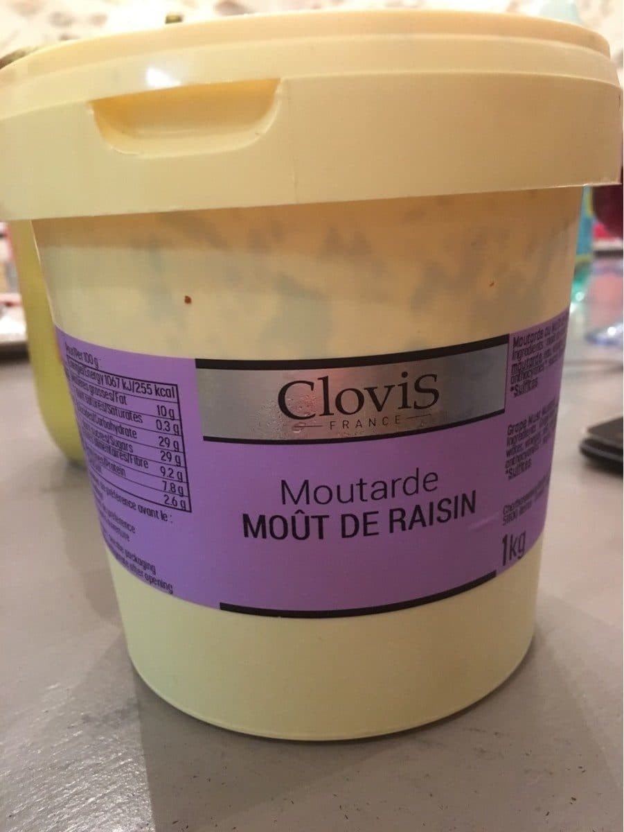 Clovis Moutarde moût de raisin packshot