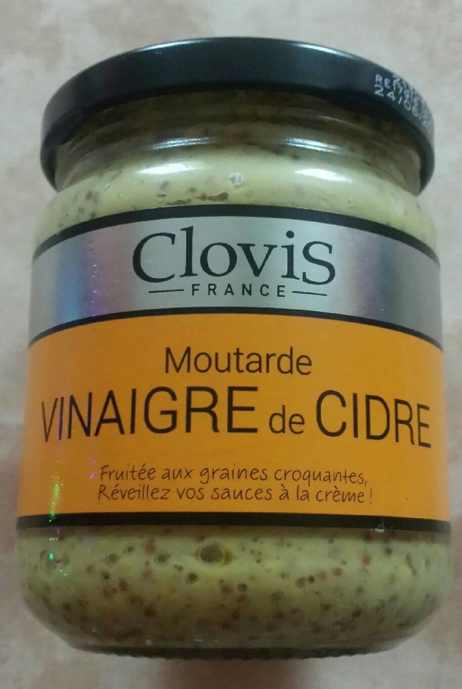 CLOVIS Moutarde vinaigre de cidre packshot
