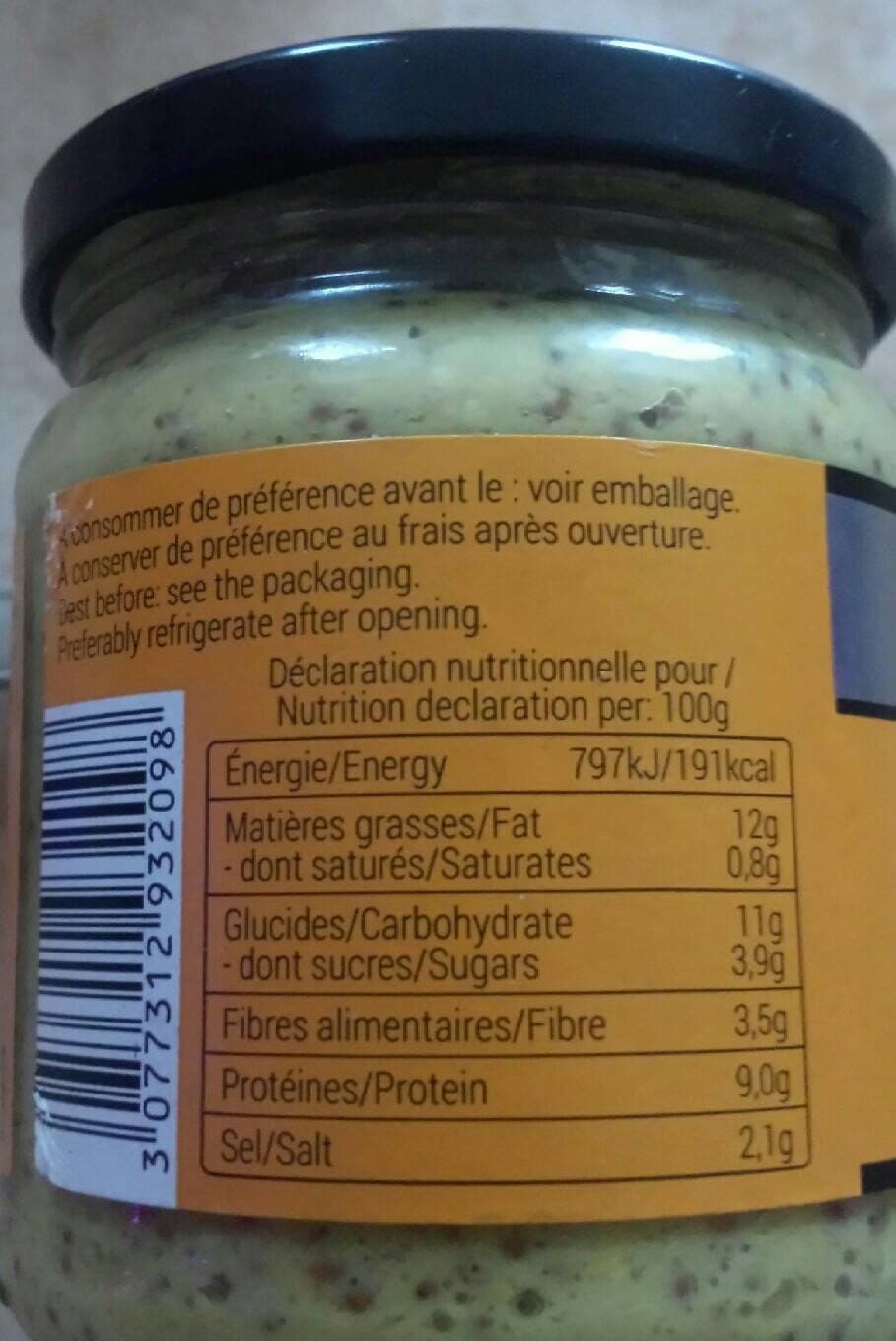 CLOVIS Moutarde vinaigre de cidre packshot