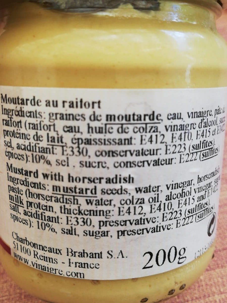 Open Food Facts Moutarde au raifort packshot