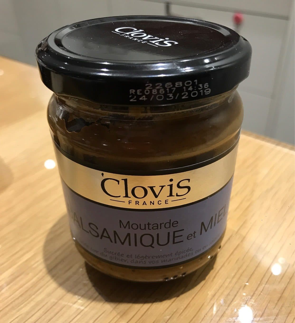 Clovis France Moutarde balsamique et miel packshot