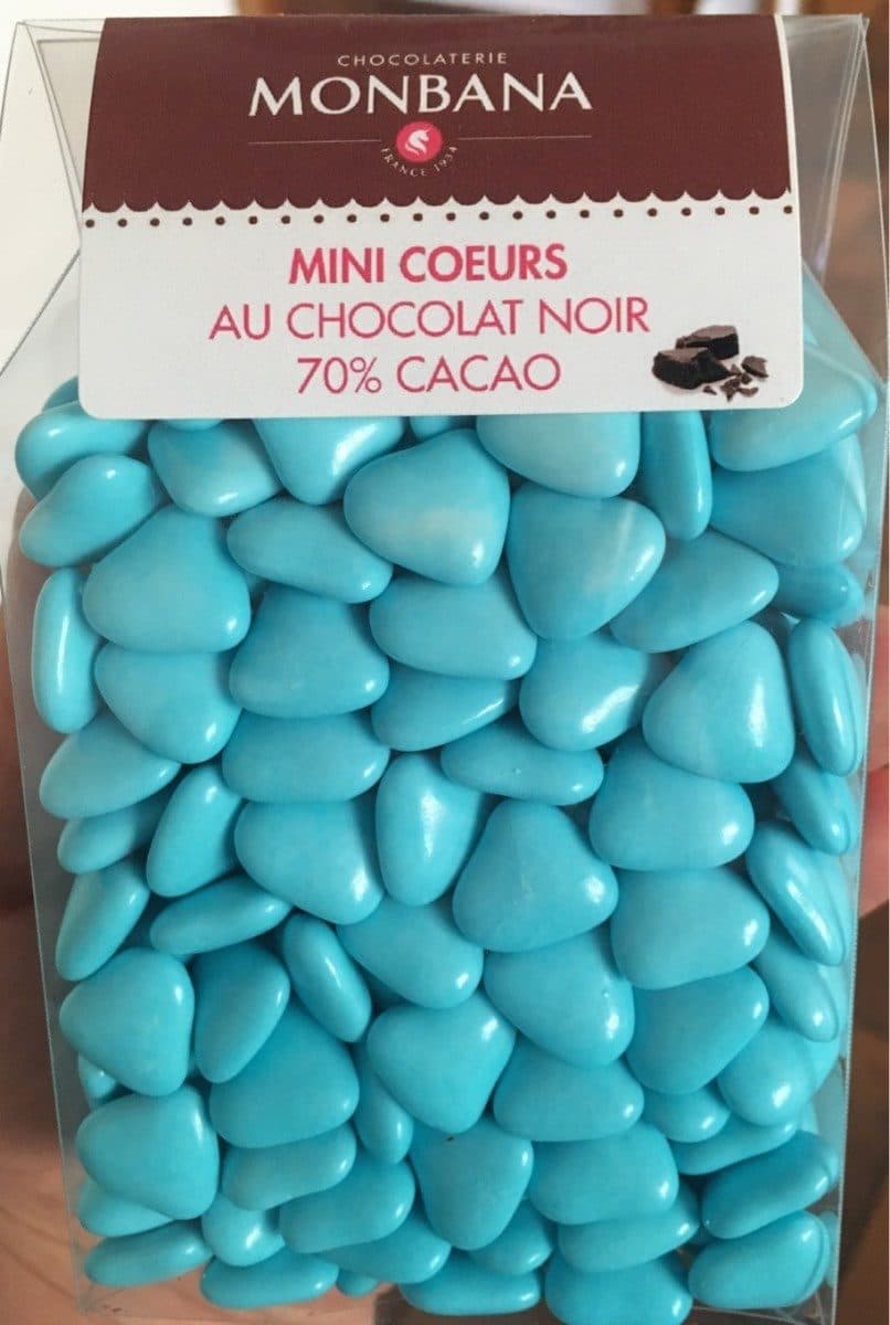 Open Food Facts Mini coeurs au chocolat noir packshot