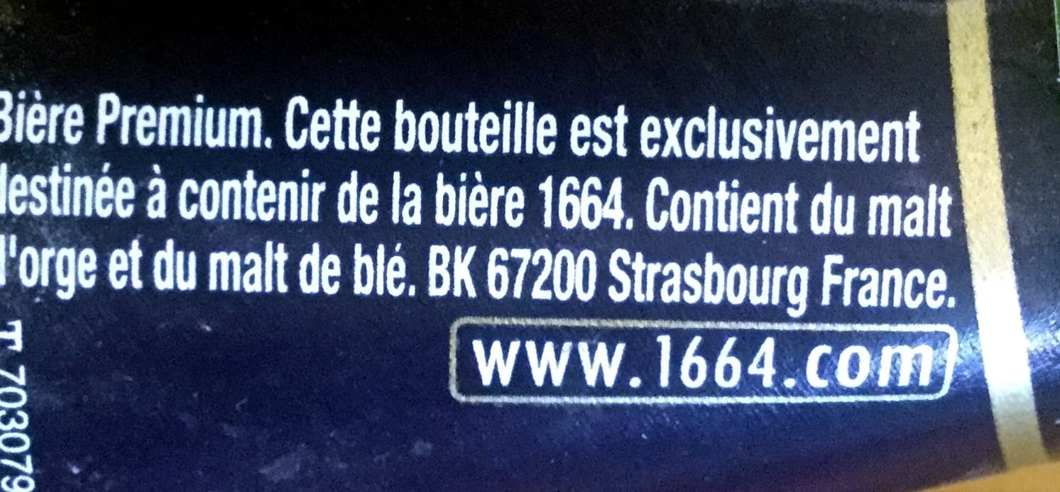1664 Bière blonde packshot