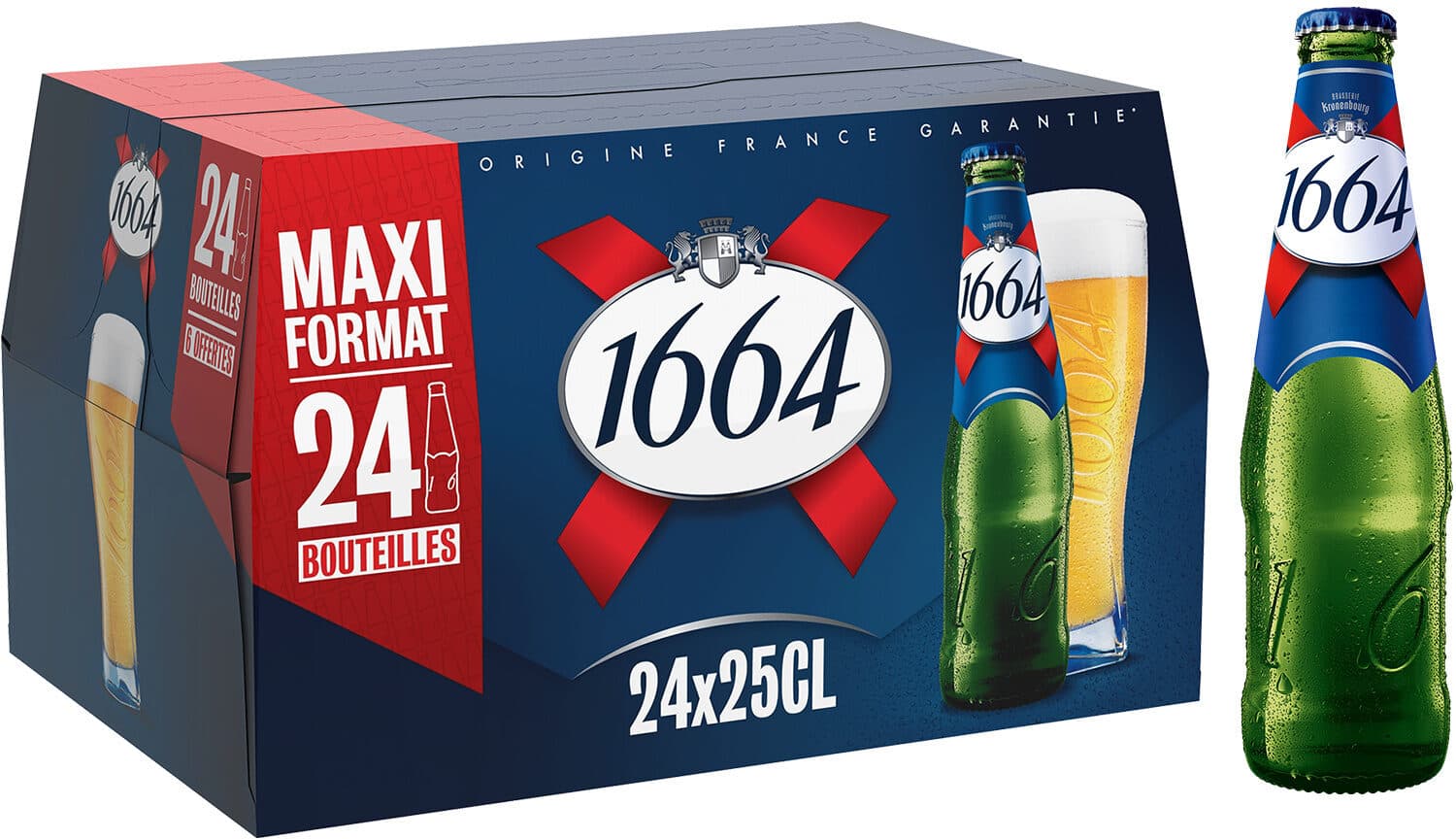1664 1664 24x25cl 1664 maxi format 5.5 degre alcool packshot