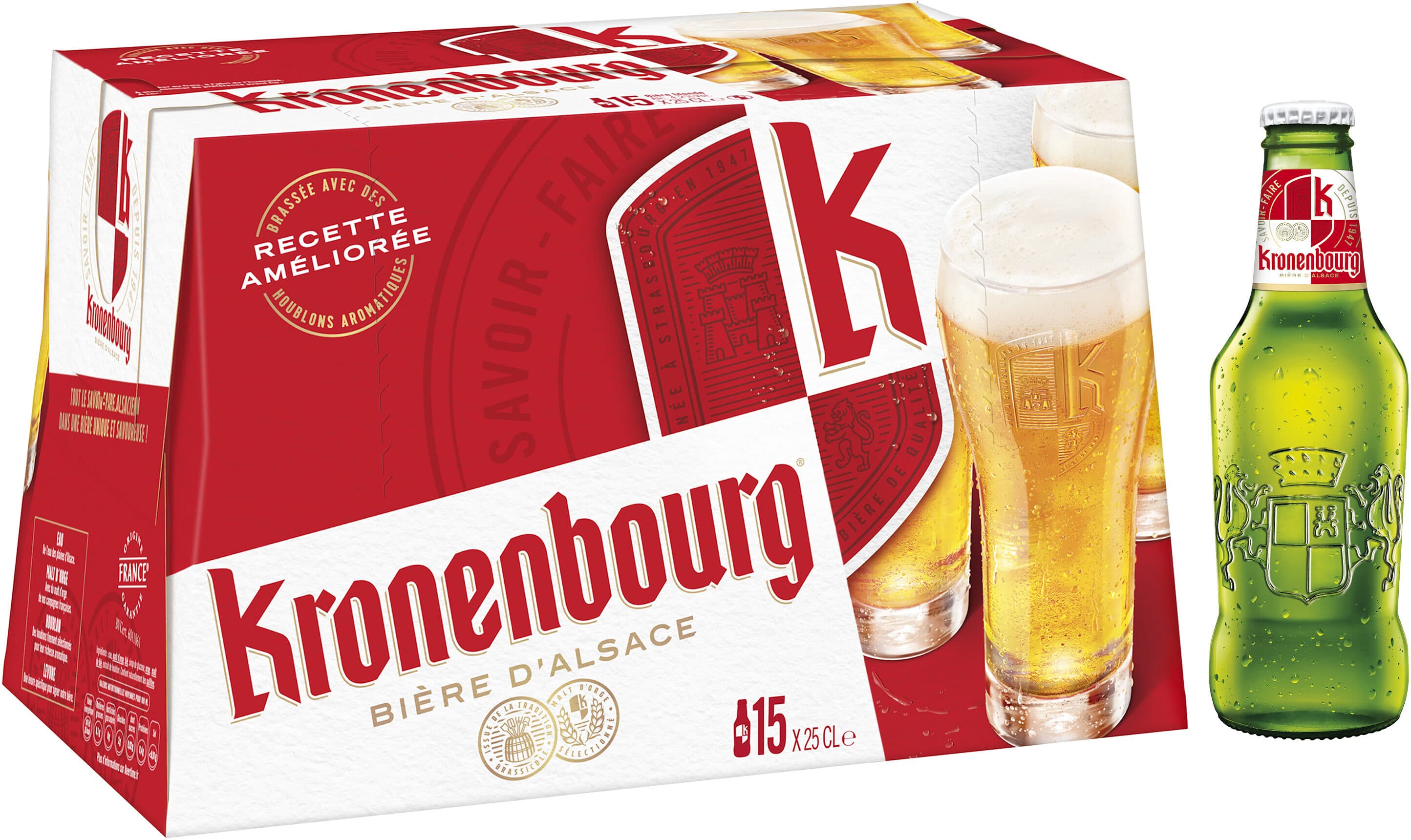 Kronenbourg Kronenbourg 15X25CL KRONENBOURG 4.2 DEGRE ALCOOL packshot