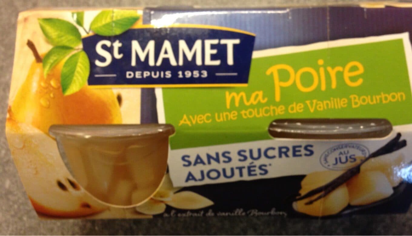 St mamet Ma poire avec une touche vanille bourbon packshot